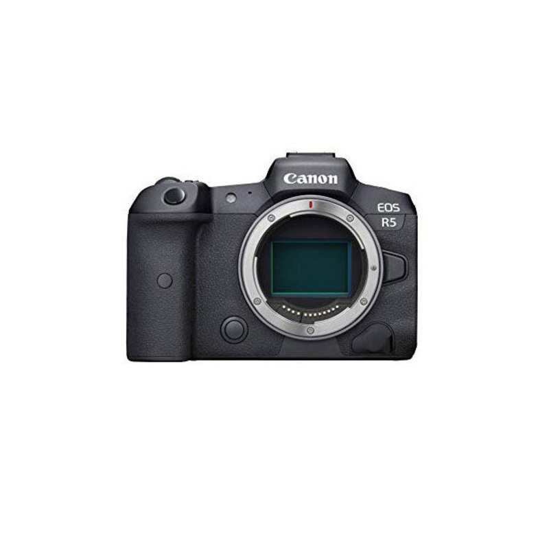 Canon EOS R5 Full-Frame Mirrorless Camera with 8K Video, 45 Megapixel Full-Frame CMOS Sensor, DIGIC X Image Processor, Dual Memory Card Slots, and Up to 12 fps Mechnical Shutter, Body Only
