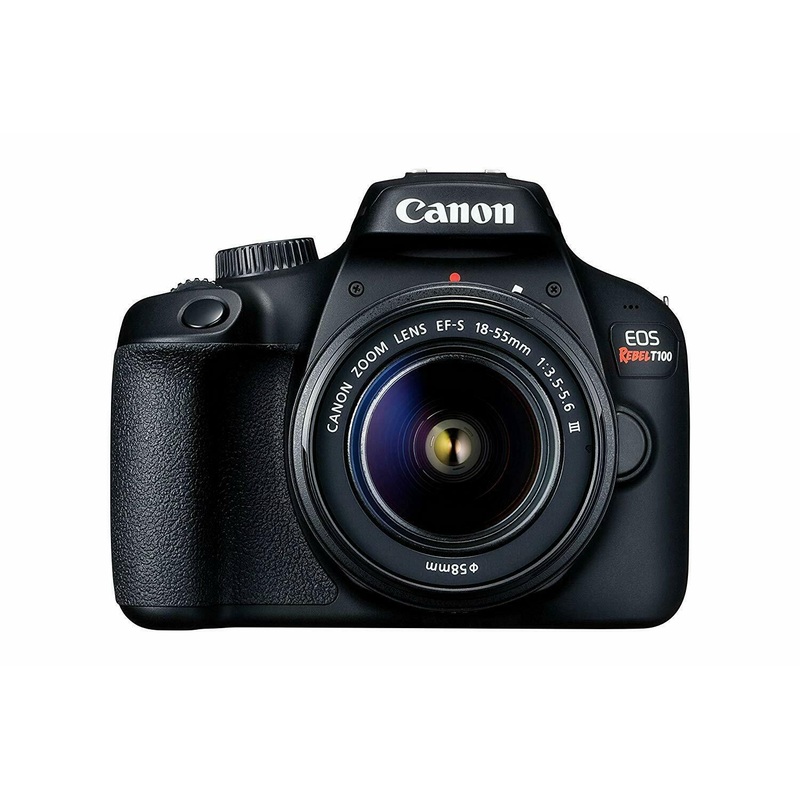 Canon EOS Rebel T100 / 4000D DSLR Camera (w/ 18-55 III) - Reconditioned