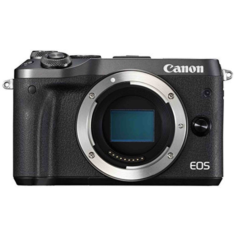 Canon mirrorless Single-Lens Camera EOS M6 Body (Black)- International Version (No Warranty) - Used