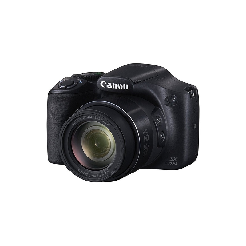 Canon PowerShot SX530 Digital Camera w/ 50X Optical Zoom - Wi-Fi & NFC Enabled (Black) - Used