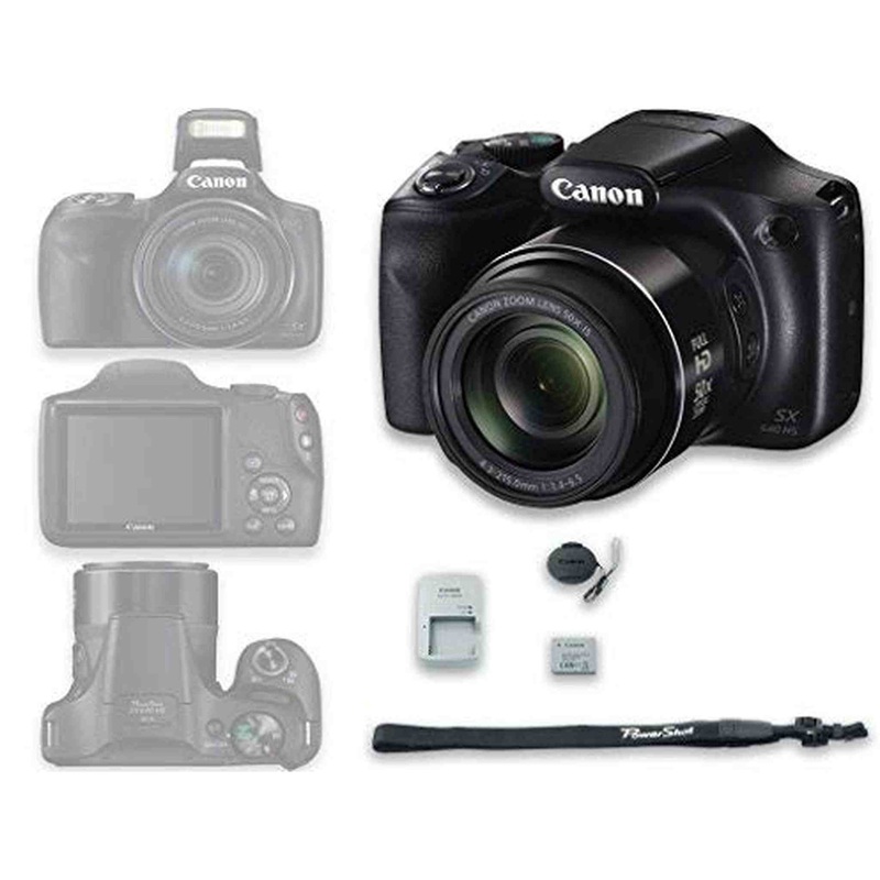 Canon PowerShot SX540 HS with 50x Optical Zoom and Built-In Wi-Fi - International Version