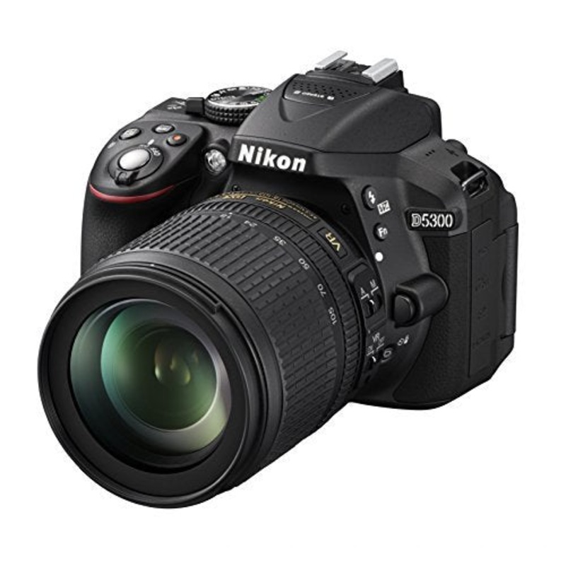Nikon D5300 DSLR Camera with 18-105mm Lens (Black) - International Version (No Warranty) - Used