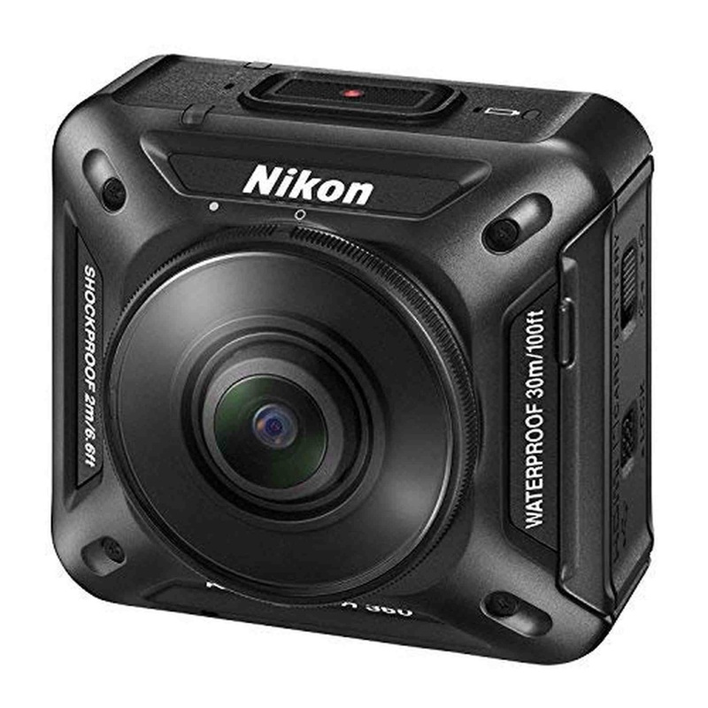 Nikon Waterproof Wearable Camera Key Mission 360 BK Black 4K Wifi KeyMission From Japan - Used