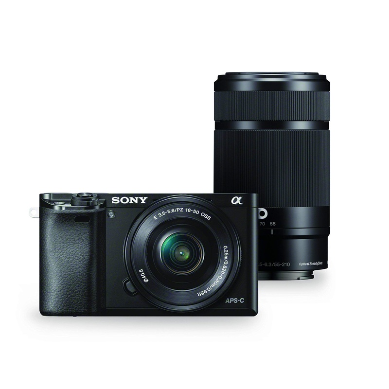 Sony Alpha a6000 Mirrorless Digital Camera w/ 16-50mm and 55-210mm Power Zoom Lenses - Reconditioned