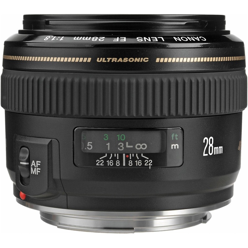Canon EF 28mm f/1.8 USM Wide Angle Lens for Canon SLR Cameras - Used