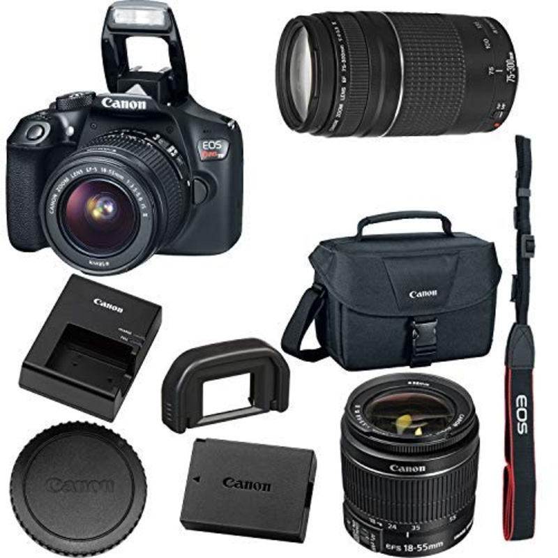 Canon EOS Rebel T6 Digital SLR Camera Kit with EF-S 18-55mm f/3.5-5.6 is II Lens, Built-in WiFi and NFC - Black (Certifi - Reconditioned