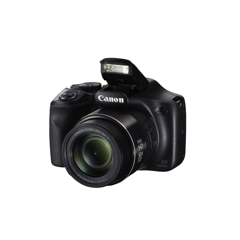 Canon PowerShot SX540 Digital Camera w/ 50x Optical Zoom - Wi-Fi & NFC Enabled (Black) - Used