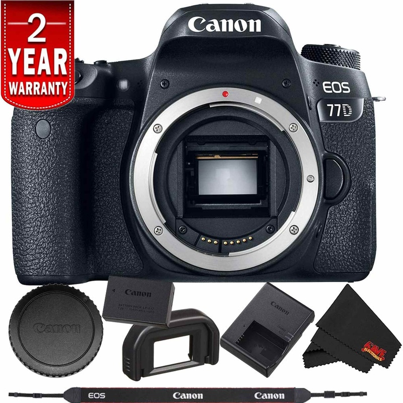 EOS 77D DSLR Digital Camera (Body Only) International Model Bundle