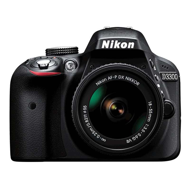 Nikon D3300 w/ AF-P DX 18-55mm VR Digital SLR (Black) - Reconditioned