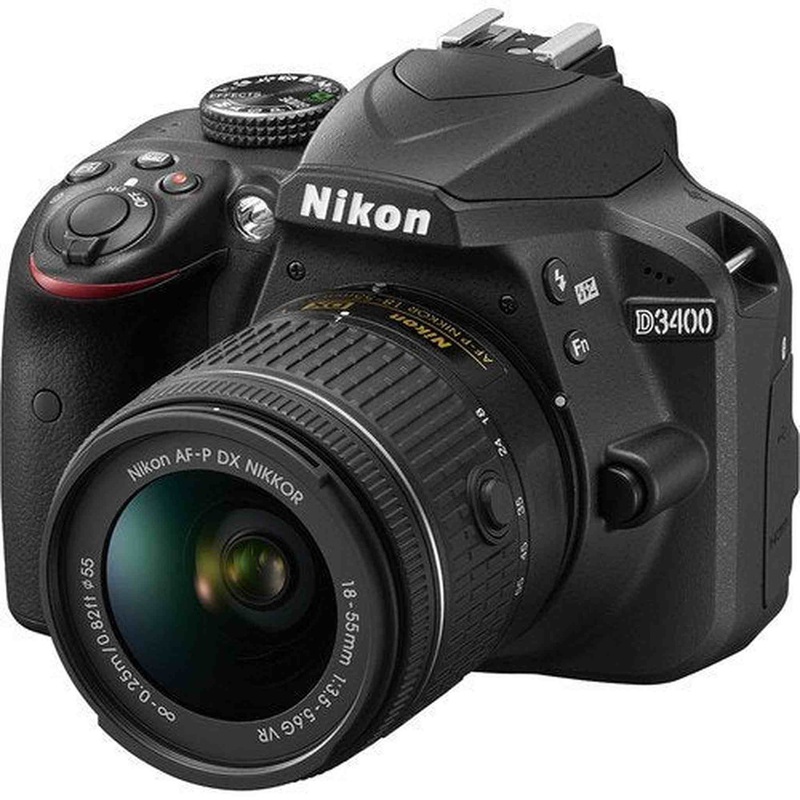 Nikon D3400 DSLR Camera with 18-55mm Lens (Black) (Certified Refurbished) - Reconditioned