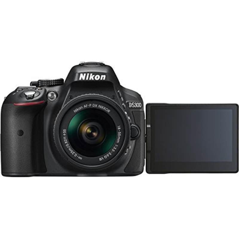Nikon D5300 Digital SLR Camera - Black (24.2 MP, AF-P 18-55mm VR Lens Kit) (Renewed) - Reconditioned