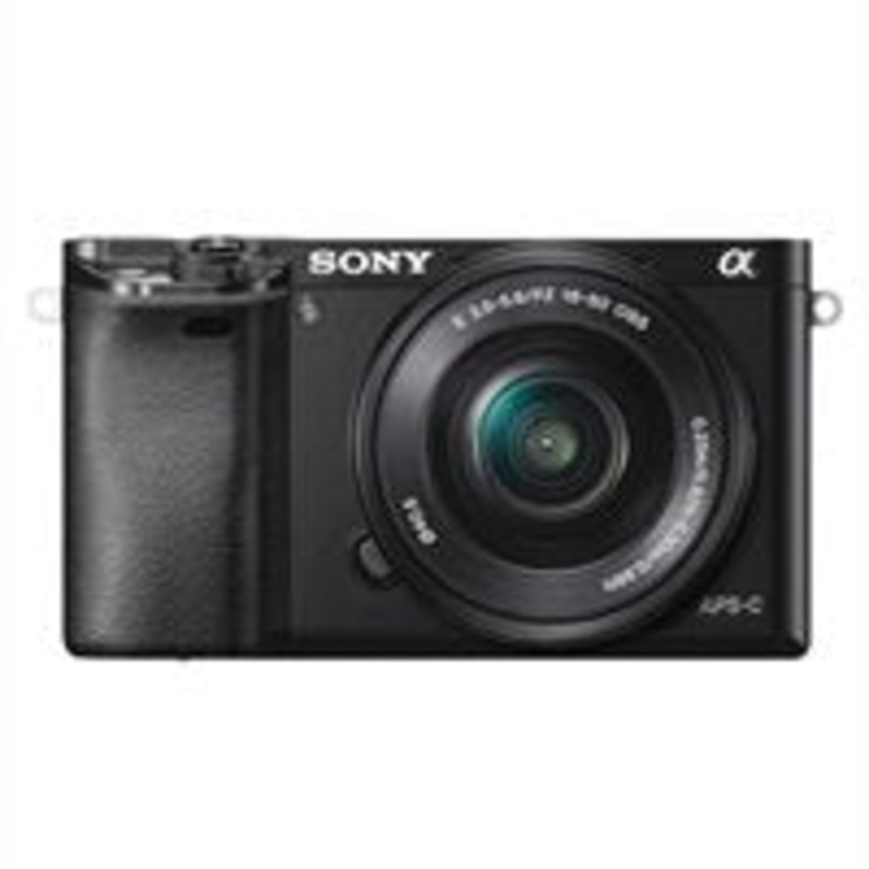 Sony Alpha a6000 Mirrorless Interchangeable-lens Camera w/ 16-50mm lens - Black - Reconditioned