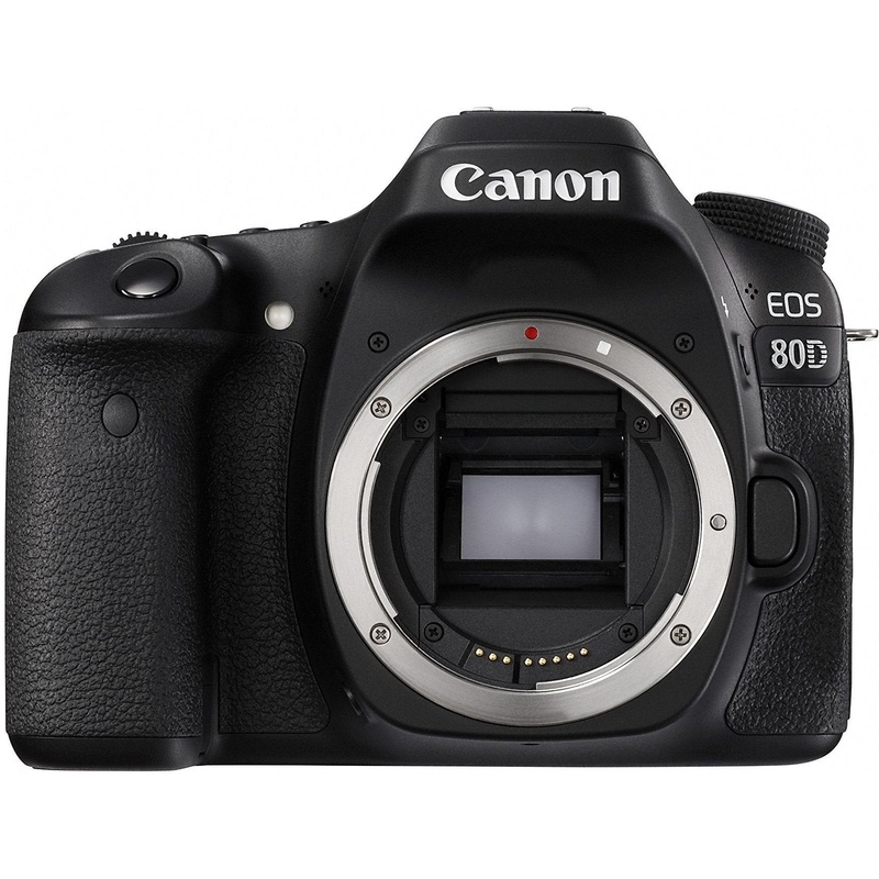 Canon Digital SLR Camera Body [EOS 80D] with 24.2 Megapixel (APS-C) CMOS Sensor and Dual Pixel CMOS AF - Black - Used