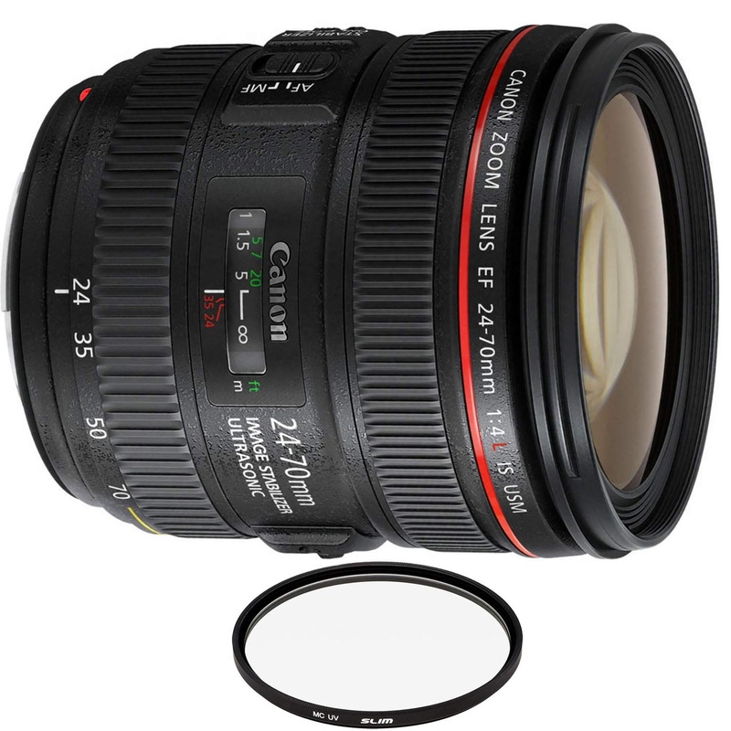 Canon EF 24-70mm f/4L is USM Lens with Pro Filter (Certified Refurbished) - Reconditioned