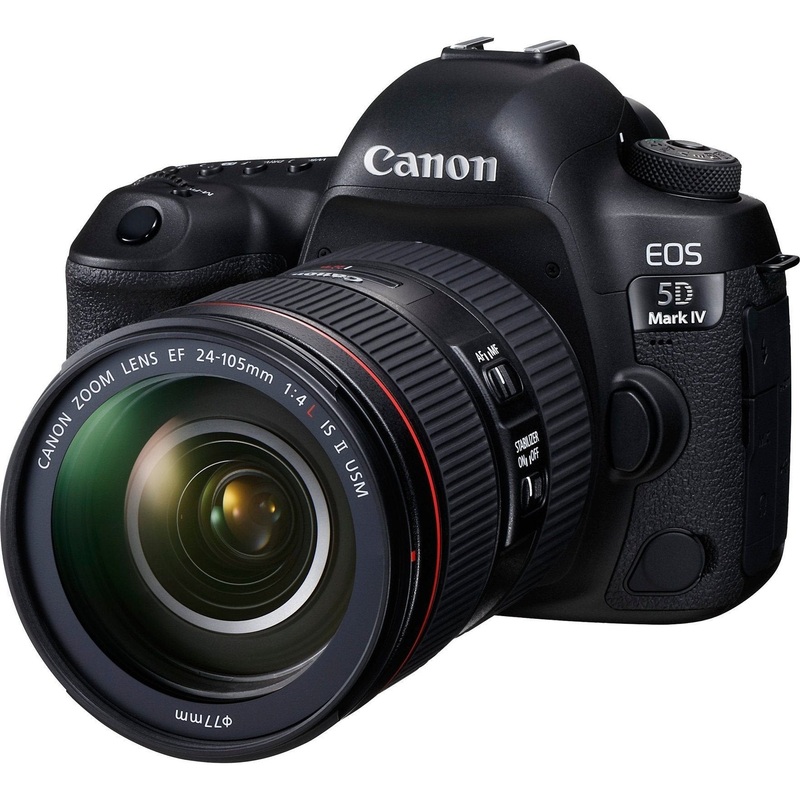 Canon EOS 5D Mark IV Full Frame Digital SLR Camera with EF 24-105mm f/4L IS II USM Lens Kit - Used