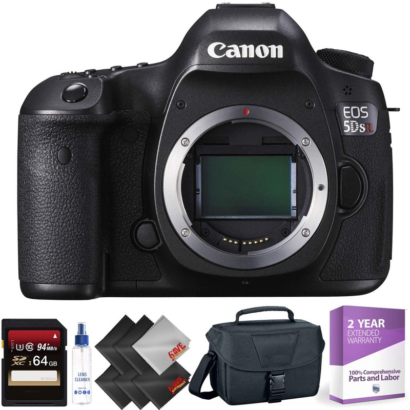 Canon EOS 5DS R DSLR Camera (Body Only) + 64GB Memory Card + 2 Year Accidental Warranty