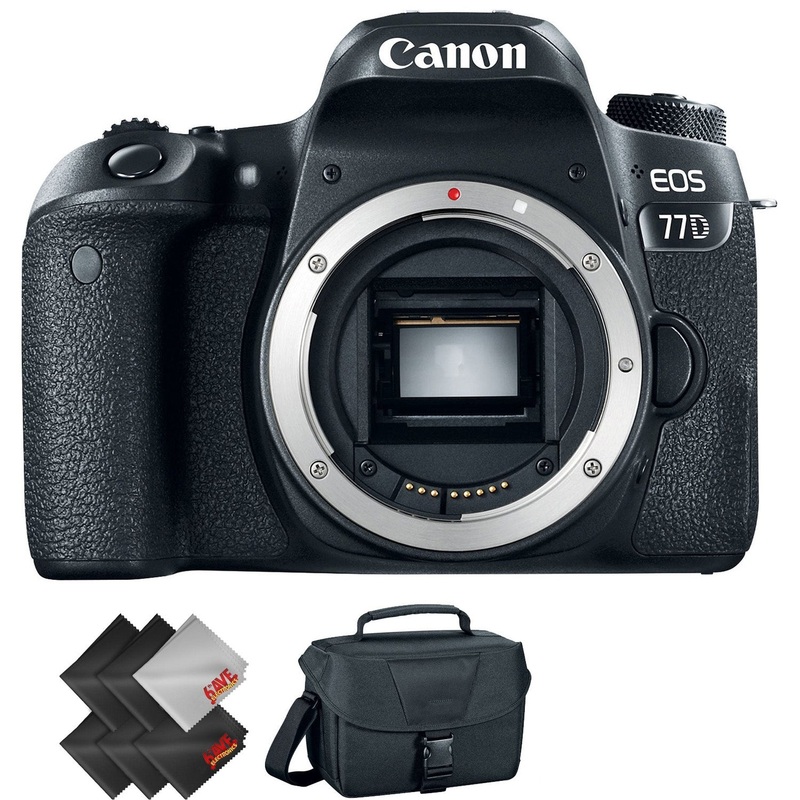 Canon EOS 77D DSLR Camera (Body Only) + 1 Year Warranty (Kit Box)