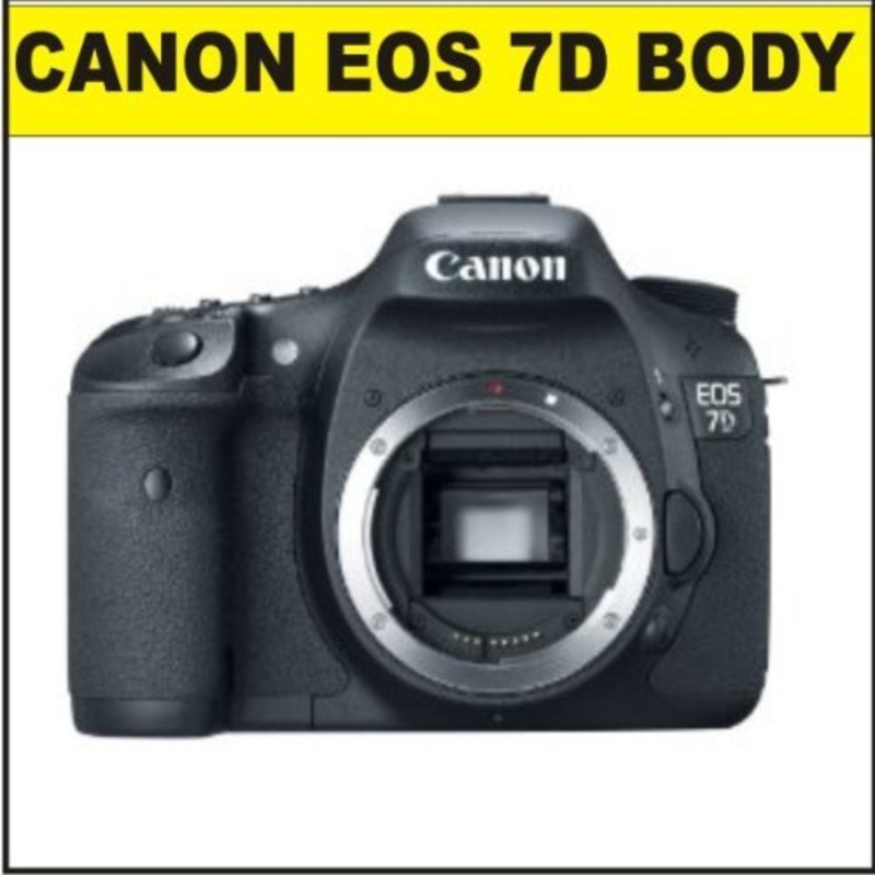 Canon EOS 7D 18 MP Body (Broken Kit Box) w/Supplied Manufacturer Accessories - Used