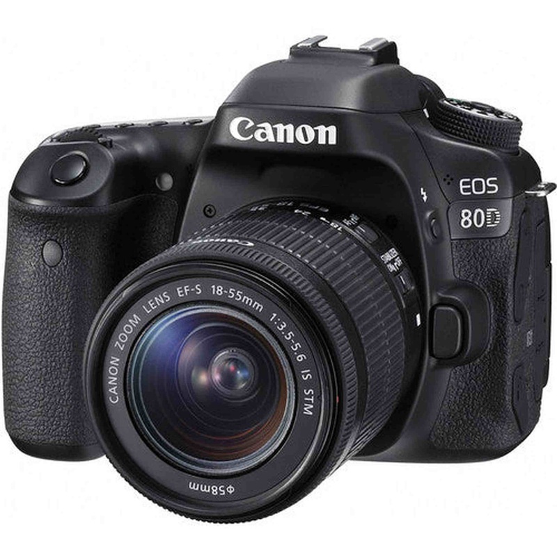 Canon EOS 80D Digital SLR Kit with EF-S 18-55mm f/3.5-5.6 Image Stabilization STM Lens (Black)