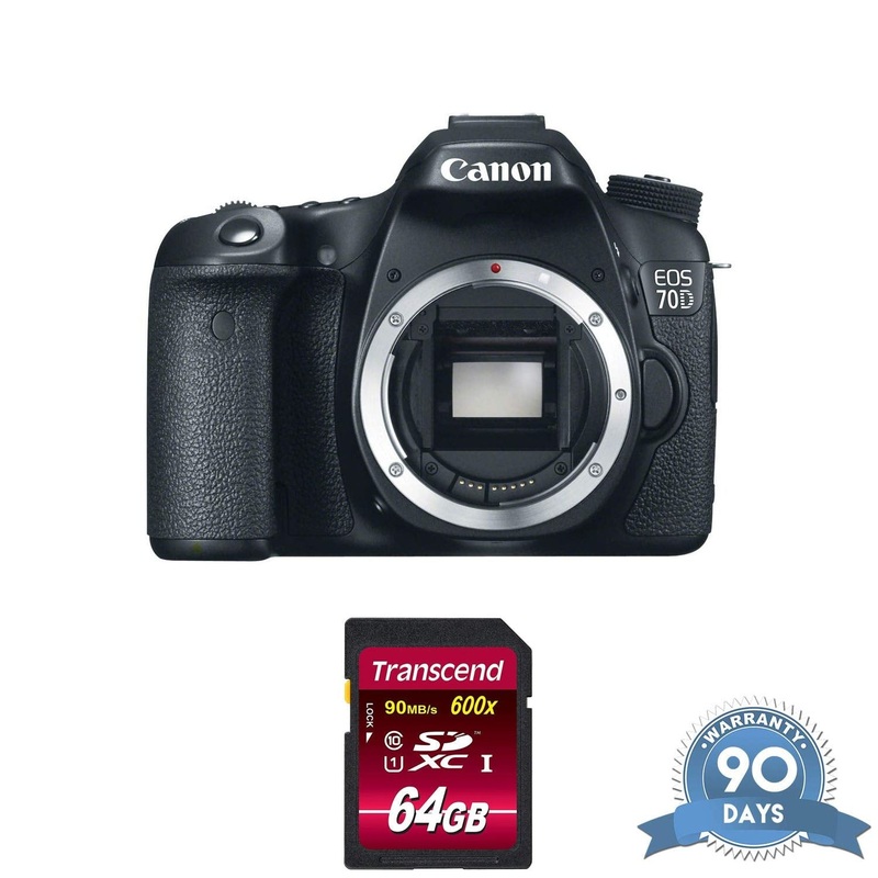 Canon EOS 80D DSLR Camera (Body Only) with Memory Card - (Renewed) - Reconditioned