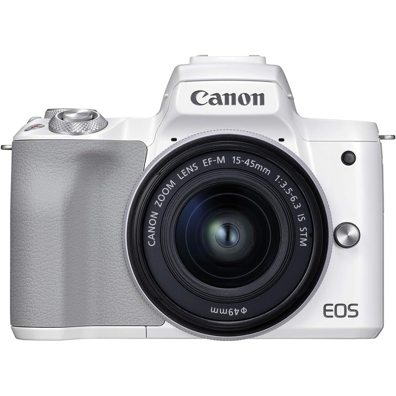 Canon EOS M50 Mark II + EF-M 15-45mm is STM Kit White - Used
