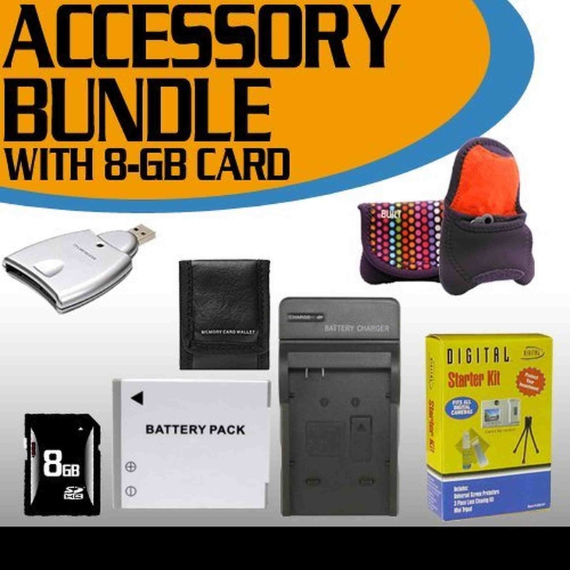 Canon SD1300IS Accessory Saver Bundle! (8GB SDHC Memory + Extended Life Battery + Ac/Dc Rapid Charger + USB Card Reader + Memory Card Wallet + Deluxe Camera Case + Accessory Saver Bundle!)