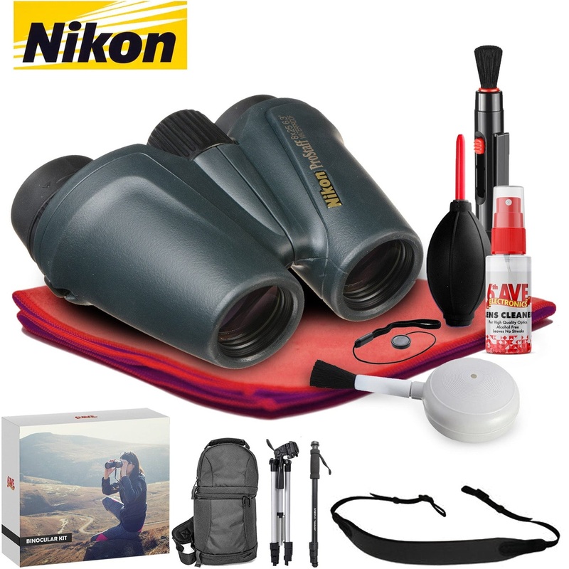 Nikon 8x25 ProStaff ATB Binocular (Black) - Exclusive Outdoors Binoculars Kit