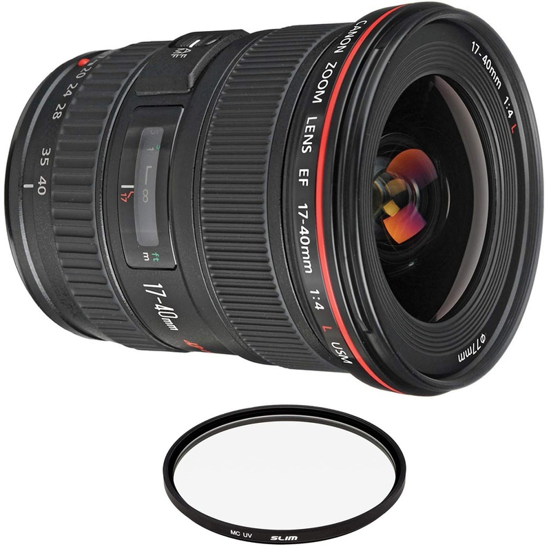 Canon EF 17-40mm f/4L USM Lens with Pro Filter (Renewed) - Reconditioned