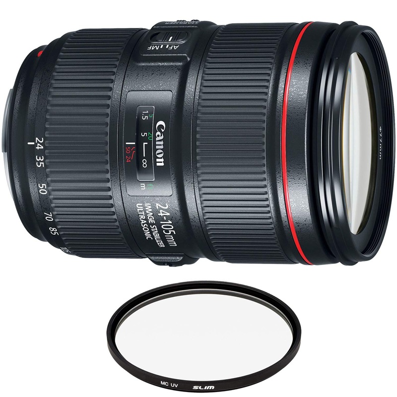 Canon EF 24-105mm f/4L is II USM Lens with Pro Filter (Renewed) - Reconditioned