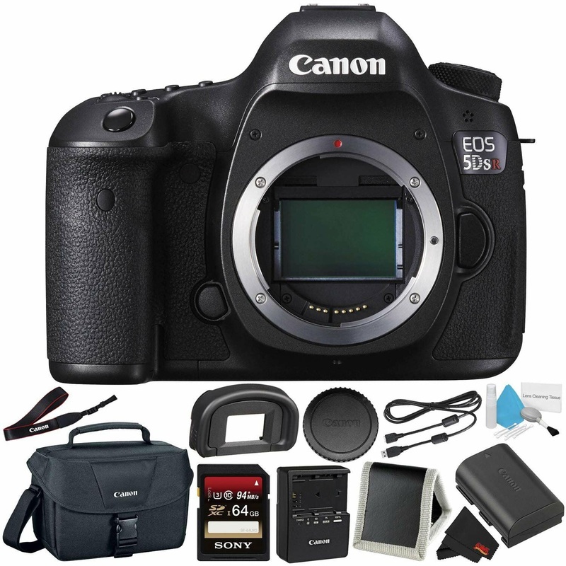 Canon EOS 5DS R Digital SLR Camera 0581C002 (Body Only)- Camera Bundle with 32GB Memory Card + More