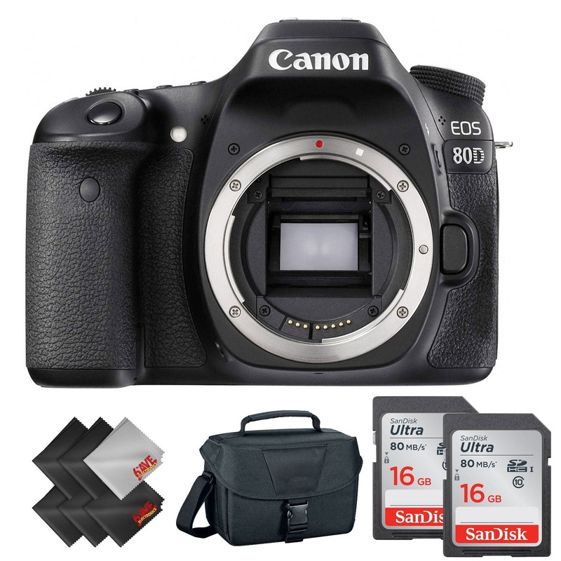 Canon EOS 80D DSLR Camera (Body Only) + 1 Year Warranty