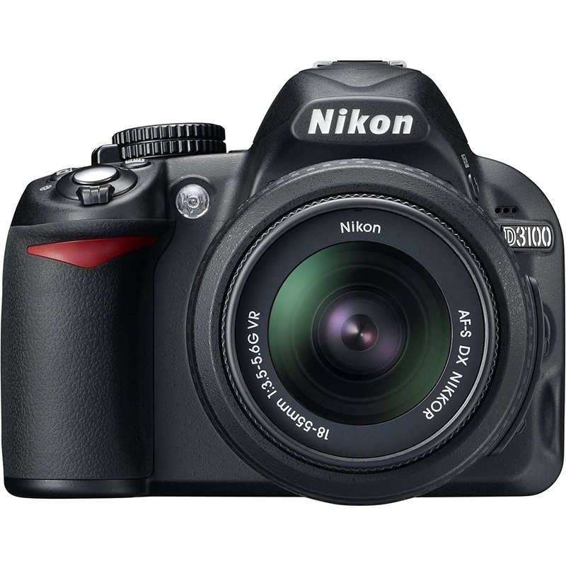 Nikon D3100 14.2MP Digital Camera Kit with 18-55mm f/3.5-5.6 VR Lens - (Black)
