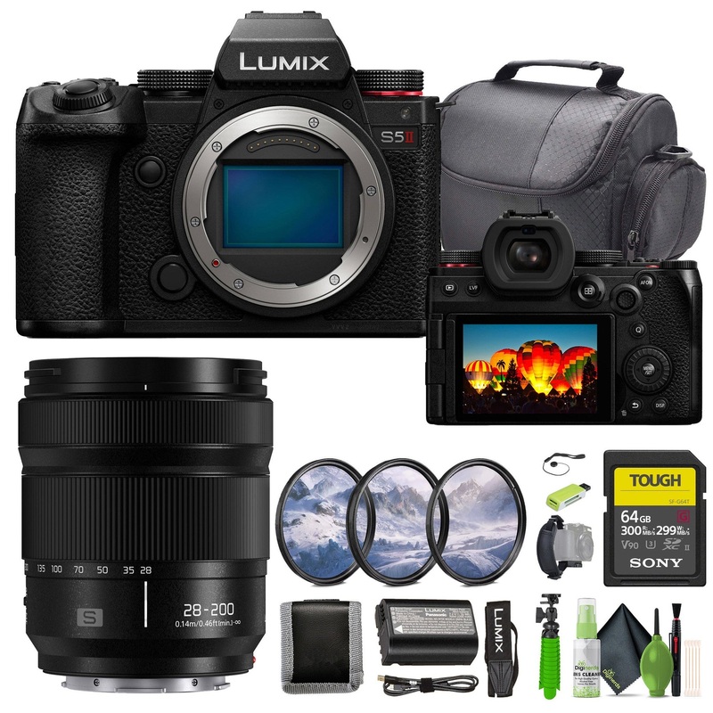 Panasonic Lumix S5II Mirrorless Camera + S 28-200mm Lens + Tripod + Bag + More