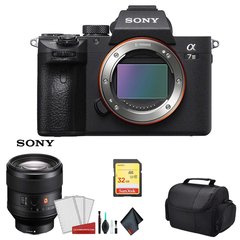 Sony Alpha a7 III Full Frame Mirrorless Digital Camera (Body Only) ILCE7M3/B - Bundle Kit with Sony FE 85mm f/1.4 GM Len - Used