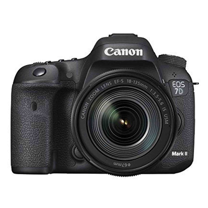 Canon EOS 7D Mark II Digital SLR Camera with EF-S 18-135mm is USM Lens Wi-Fi Adapter Kit (Renewed) - Reconditioned
