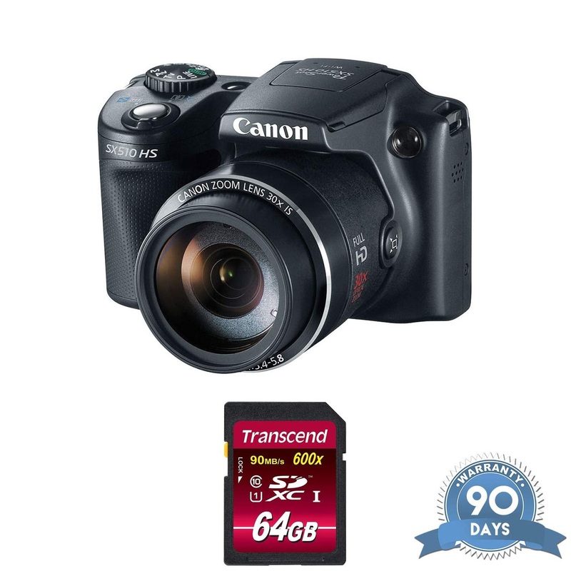 Canon Power Shot SX510 HS Point-and-Shoot Camera with Memory Card - (Renewed) - Reconditioned