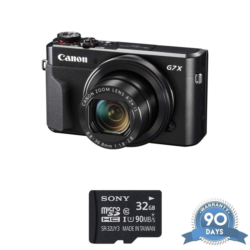 Canon PowerShot G7 X Mark II Digital Camera with Memory Card - (Renewed) - Reconditioned