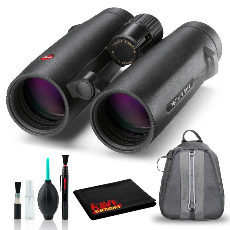 Leica 8x42 Noctivid Binocular (Black) with Backpack Case Bundle