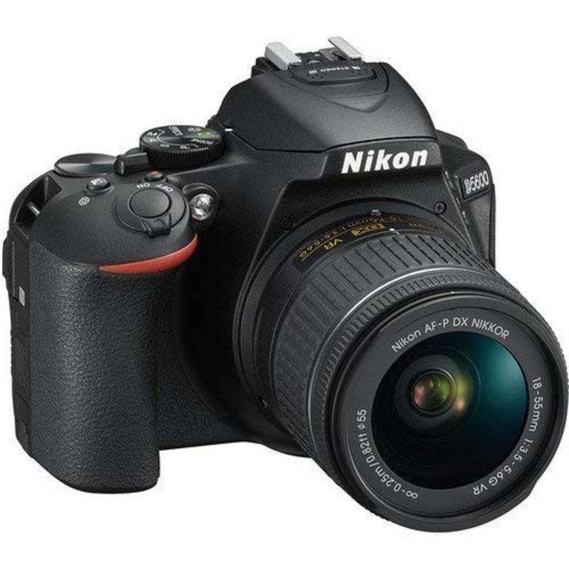 Nikon 1576 D5600 DX-Format Digital SLR with AF-P DX NIKKOR 18-55mm f/3.5-5.6G VR Lens, Black (Renewed) - Reconditioned