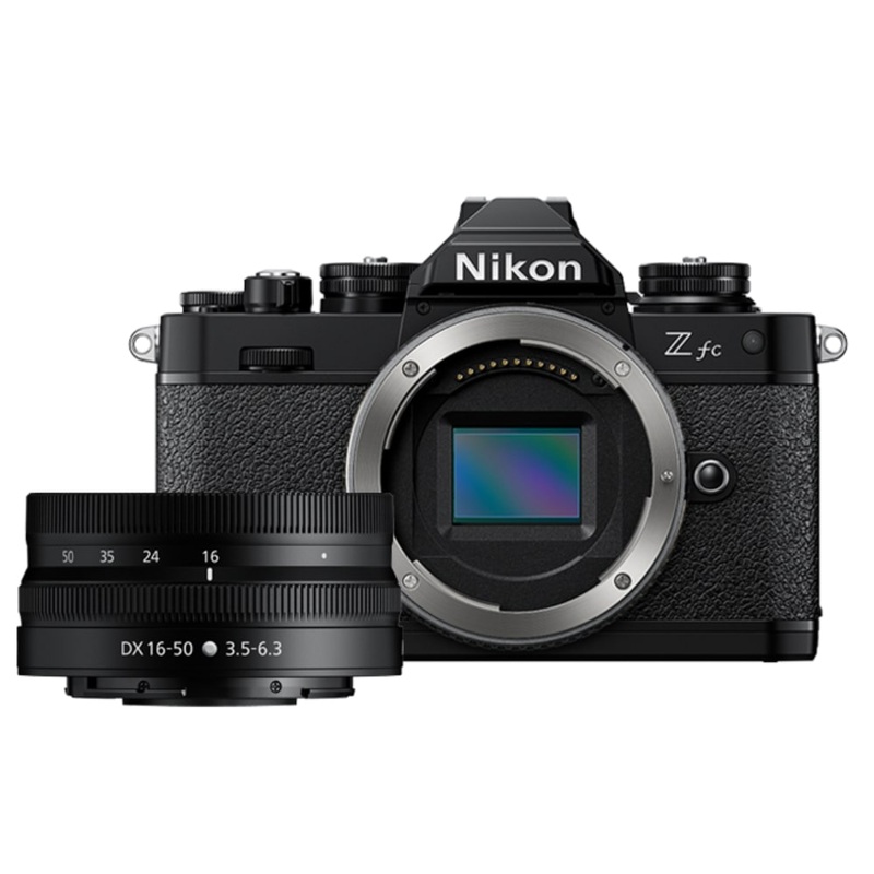 Nikon Z fc DX-Format Mirrorless Camera Body (Black) w/NIKKOR Z DX 16-50mm f/3.5-6.3 VR (Black) - Used