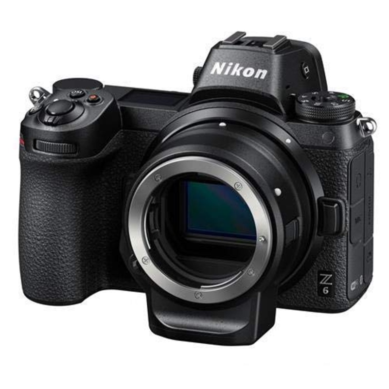 Nikon Z6 FX-Format Mirrorless Camera Body with Mount Adapter FTZ (Renewed) - Reconditioned