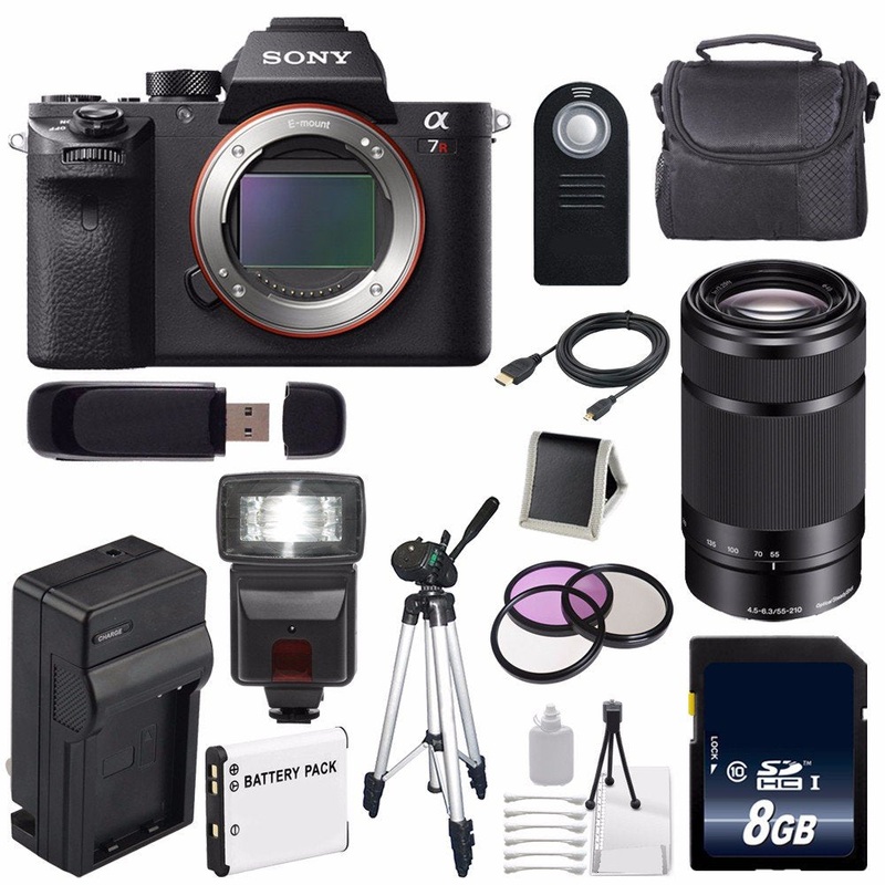 Sony Alpha a7R II Mirrorless Digital Camera (International Model) + Sony E 55-210mm f/4.5-6.3 OSS E-Mount Lens (Black) +