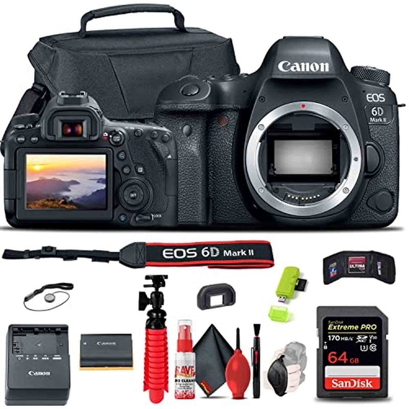 Canon EOS 6D Mark II DSLR Camera (1897C002) Travel Vlogger Bundle - Reconditioned