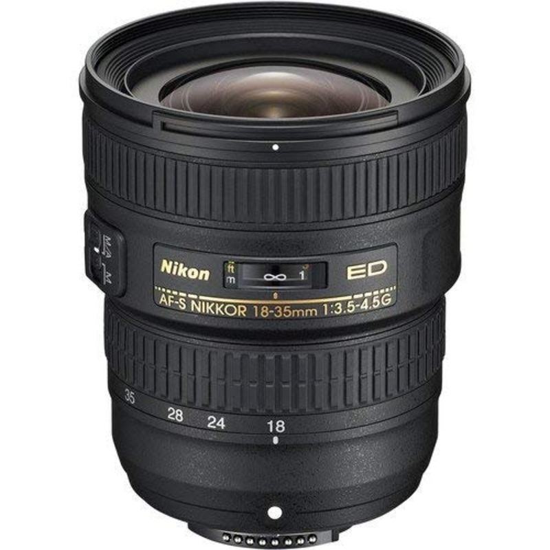Nikon AF-S FX NIKKOR 18-35mm f/3.5-4.5G ED Zoom Lens with Auto Focus for Nikon DSLR Cameras International Version (No Wa - Used
