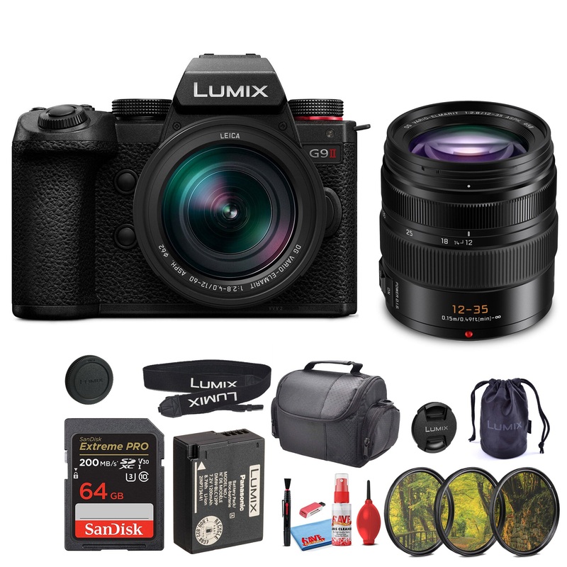 Panasonic Lumix G9 II Micro Four Thirds Mirrorless Camera, 25.2MP with 12-60mm Lens