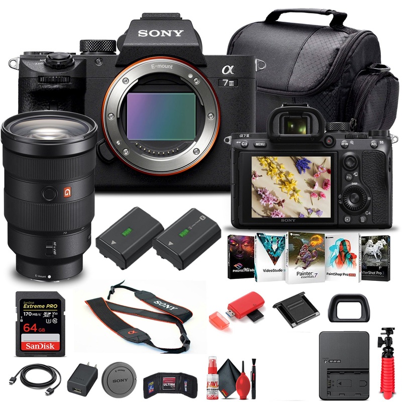 Sony Alpha a7 III Mirrorless Camera Body W/ Sony FE 24-70mm Lens - Basic Bundle - Reconditioned