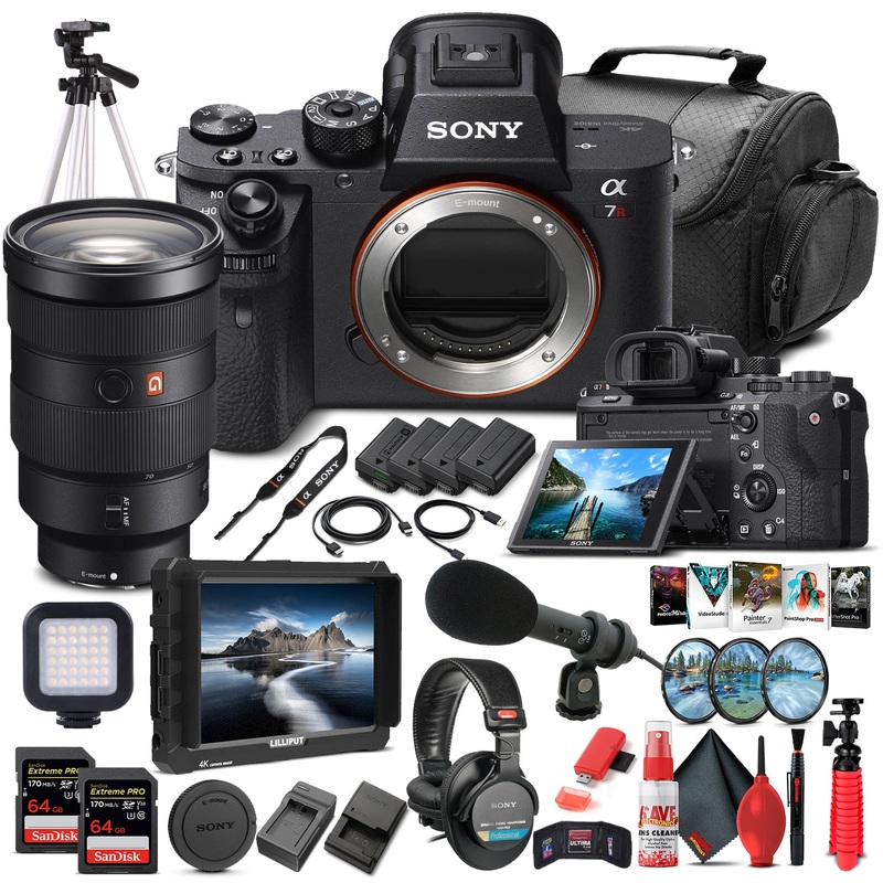 Sony Alpha a7R II Mirrorless Camera W/ Sony FE 24-70mm Lens - Pro Bundle - Reconditioned