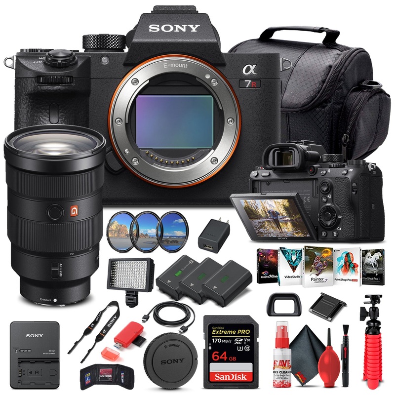Sony Alpha a7R III Mirrorless Camera W/ Sony FE 24-70mm Lens - Advanced Bundle - Reconditioned