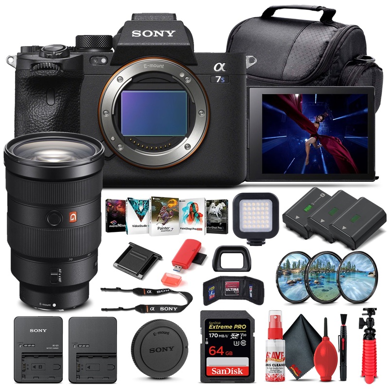 Sony Alpha a7S III Mirrorless Camera W/ Sony FE 24-70mm Lens - Advanced Bundle - Reconditioned