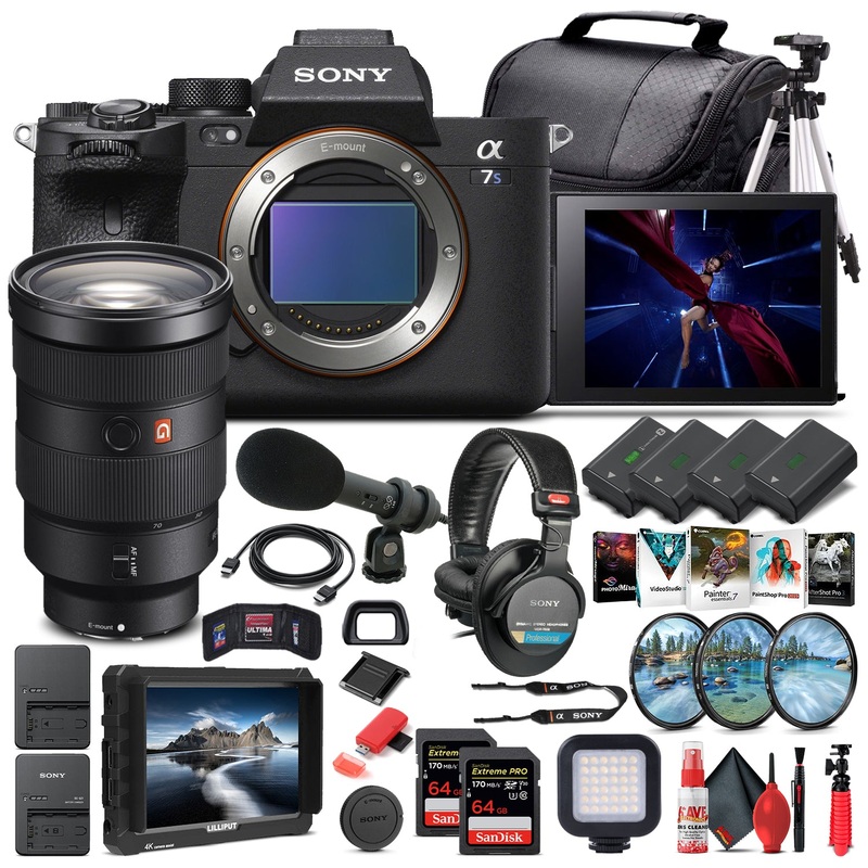 Sony Alpha a7S III Mirrorless Camera W/ Sony FE 24-70mm Lens - Pro Bundle - Reconditioned